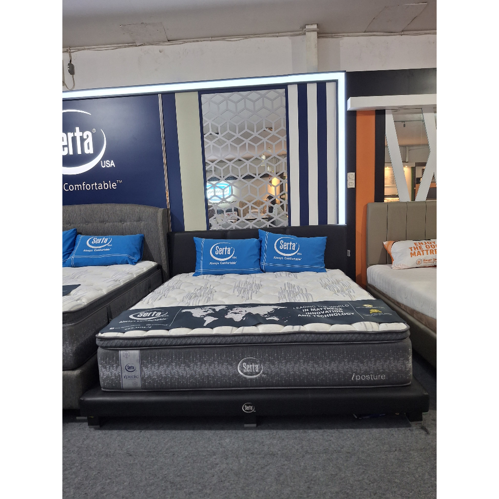 Kasur Springbed Serta Type iPosture Tebal 34 cm - Kasur Saja / Fullset - Ukuran 100x200, 120x200, 16