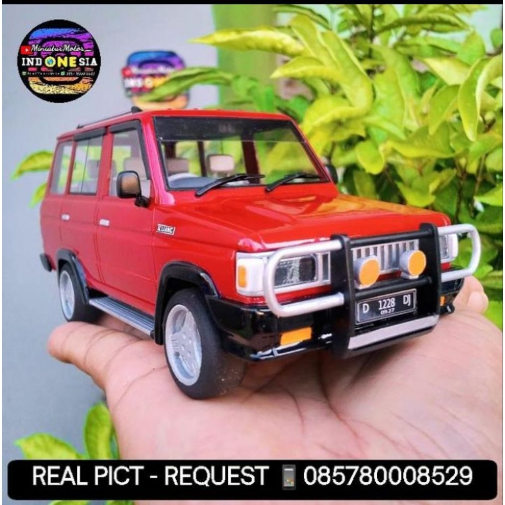 Diecast miniatur Mobil Kijang Super Skala 1:24 Handmade BISA REQUEST