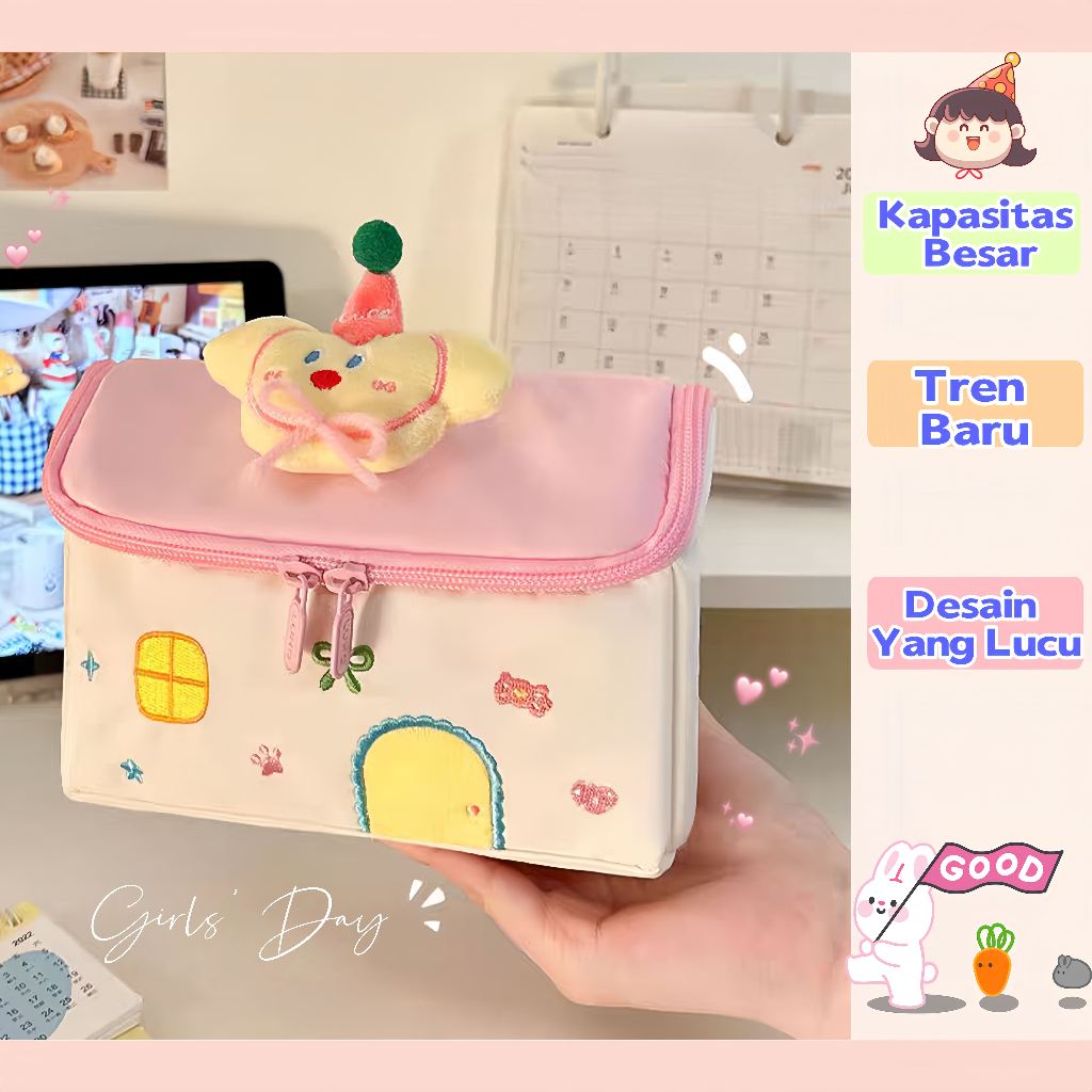 

Kotak Pensil Berkapasitas Besar/Tempat Pensil Lucu/Kotak Penyimpanan Perlengkapan Belajar Siswa/Kotak Pensil Gaya Baru/Kotak Pensil Dopamin Warna Kontras