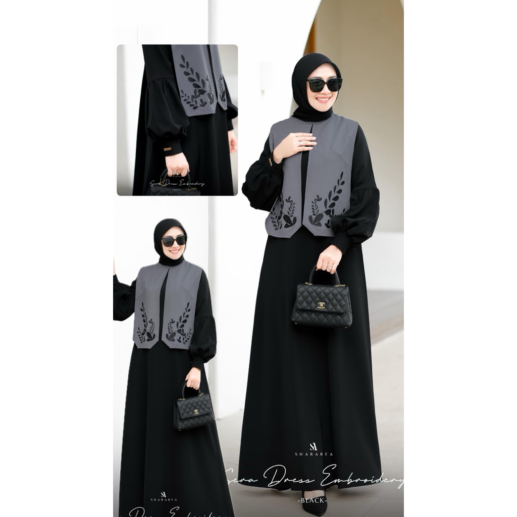 Sera Dress Embroidery (Dress Only ) by shArarea