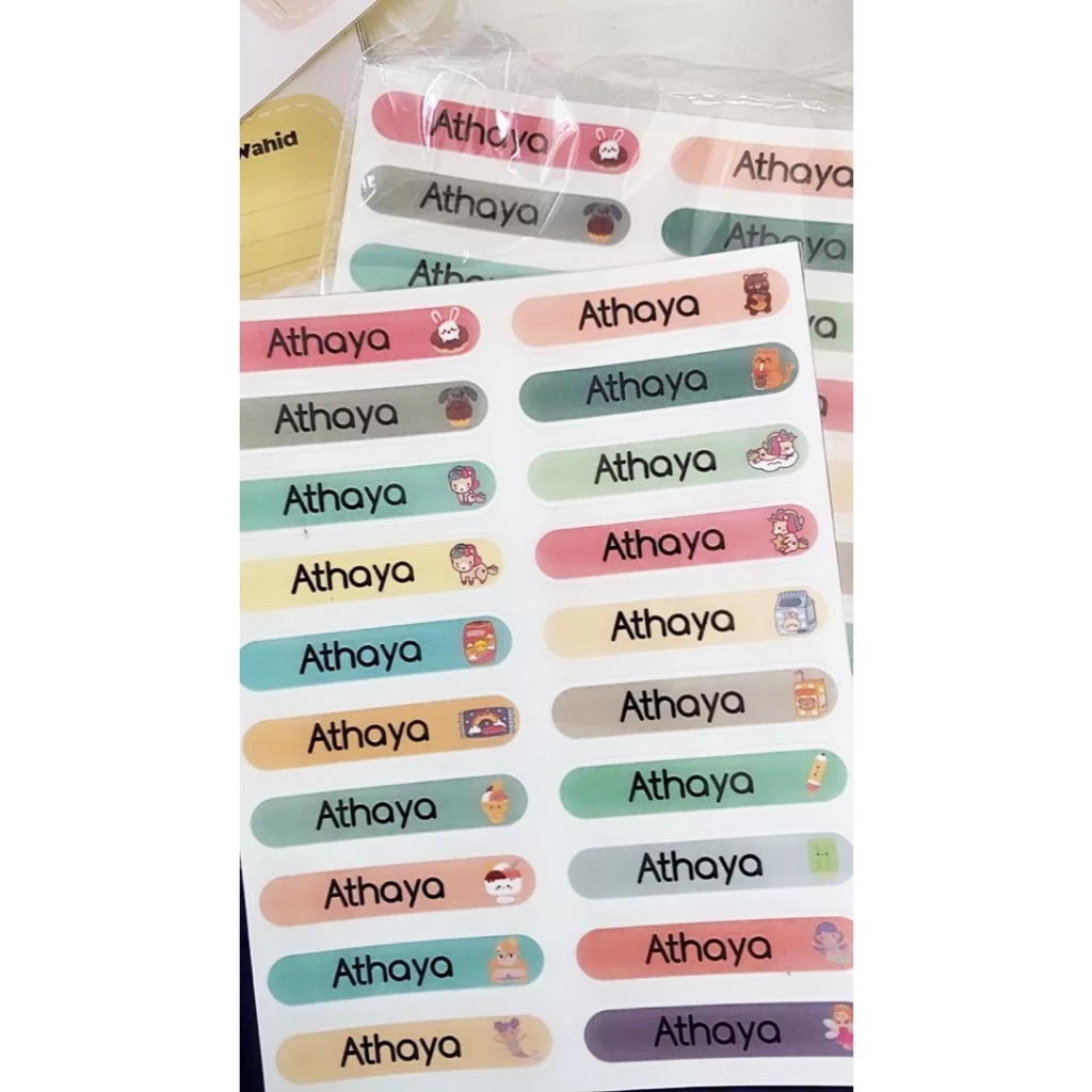 

Stiker Nama Pensil 500Pcs Label Nama Anak Custom Lucu Termurah