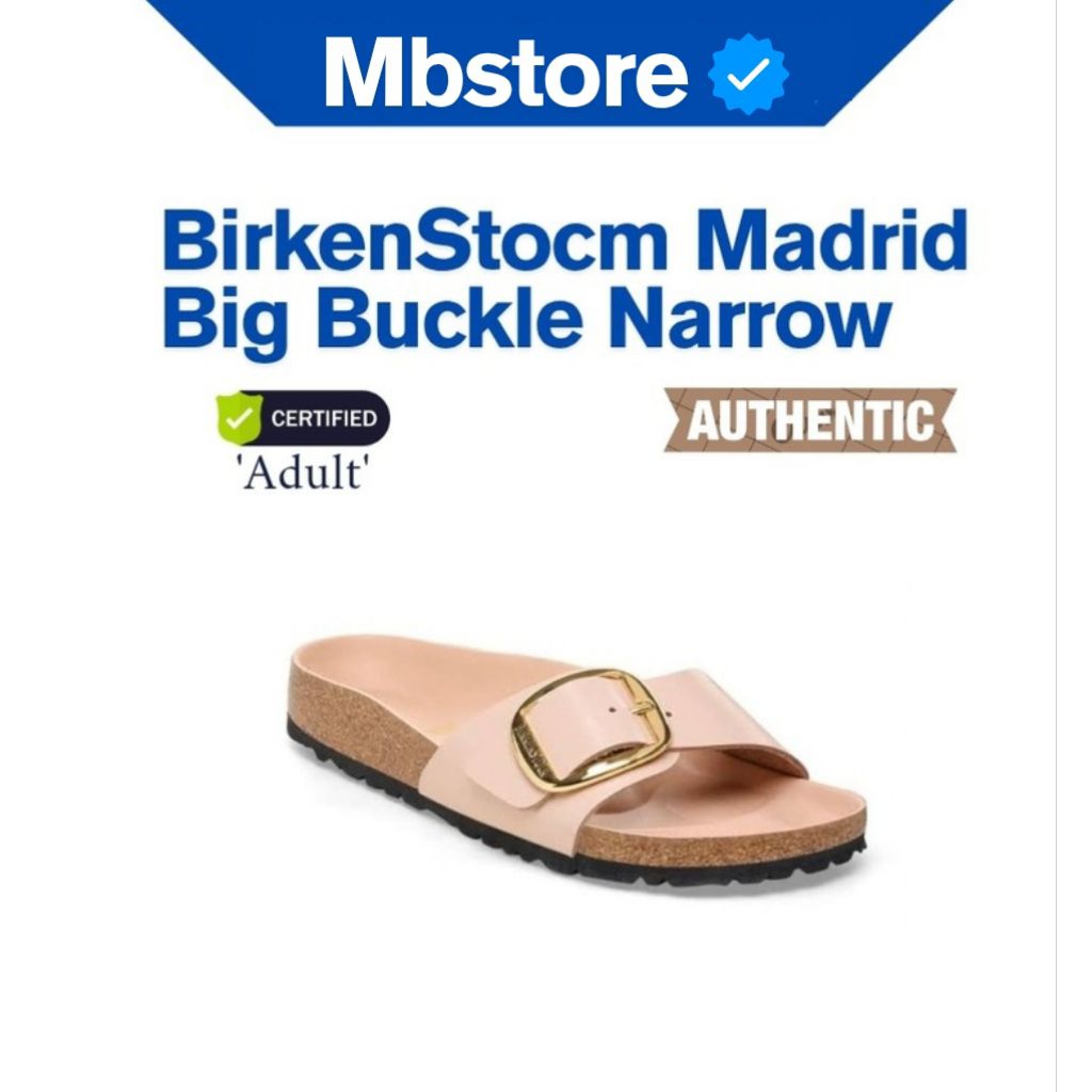BirkenStock Madrid Big Buckle Narrow Import 100% Original