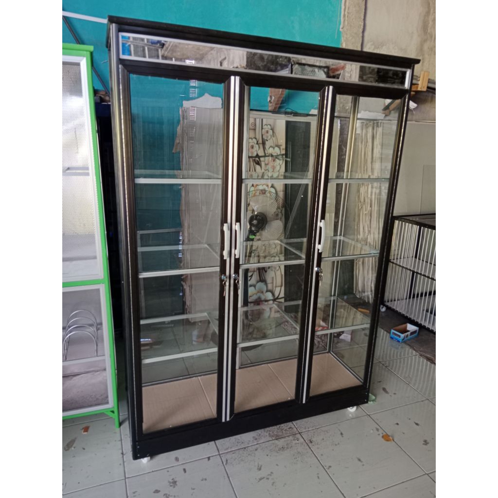 lemari baju 3 pintu/lemari alumunium 3 pintu/lemari 2 pintu/lemari baju 2 pintu