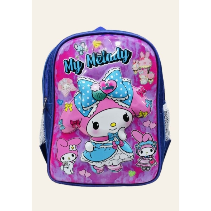 [oddsolshop] pekanbaru/TAS SEKOLAH ANAK TK CEWEK 3D LED (DUA RUANG) / Tas 2 Ruang Anak