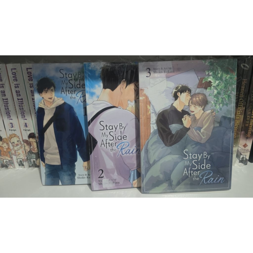 komik/manga stay by my side after the rain vol 1, 2 , 3 english Original