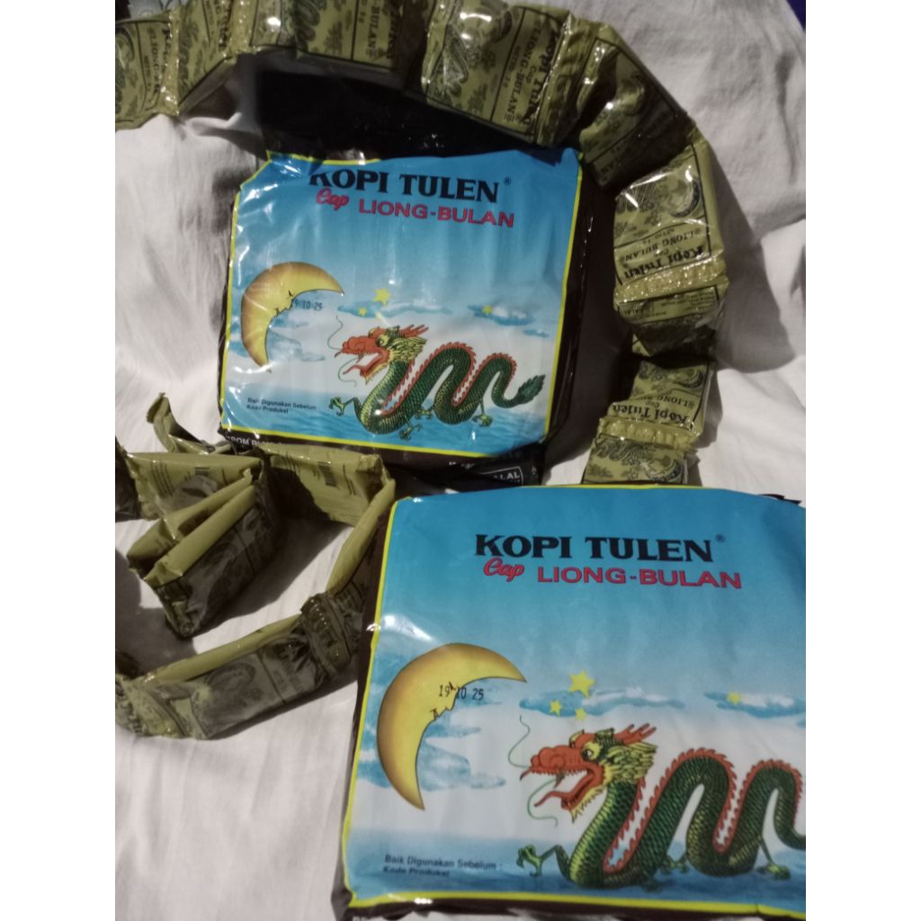 

PROMO MURAH !! 2 Pack Kopi Liong Bulan Tanpa Gula @8gr. ( isi 60 pcs )