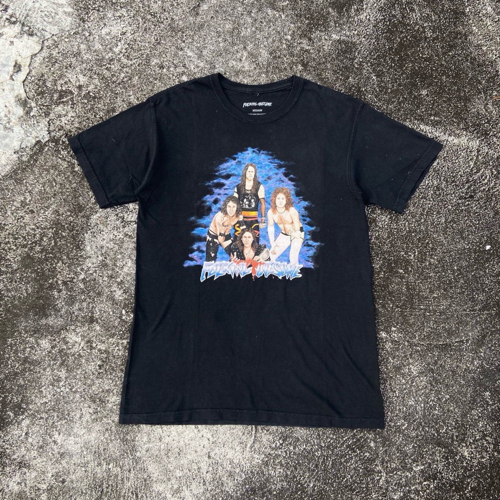 TSHIRT FUCKING AWESOME HEAVY METAL TEE BLACK