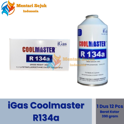 iGas Coolmaster R134a Freon Kaleng Sedang 1 Dus isi 12
