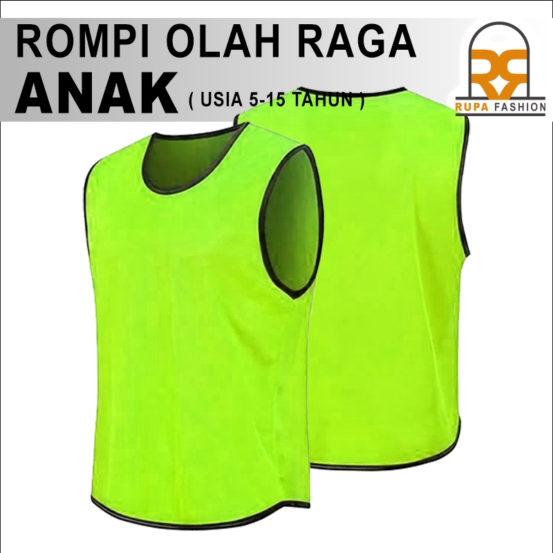 Rupa fashion - ROMPI FUTSAL MURAH Anak Kekinian Rompi Bola Anak Usia 5-15 Tahun Rompi Latihan Bola F