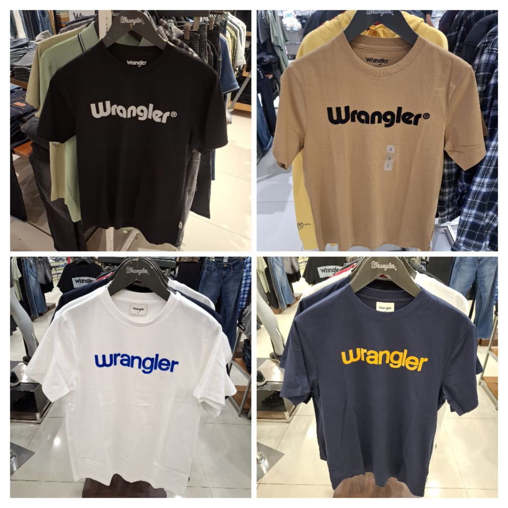 Wrangler Baju Kaos Pria Dewasa Lengan Pendek Original New A1