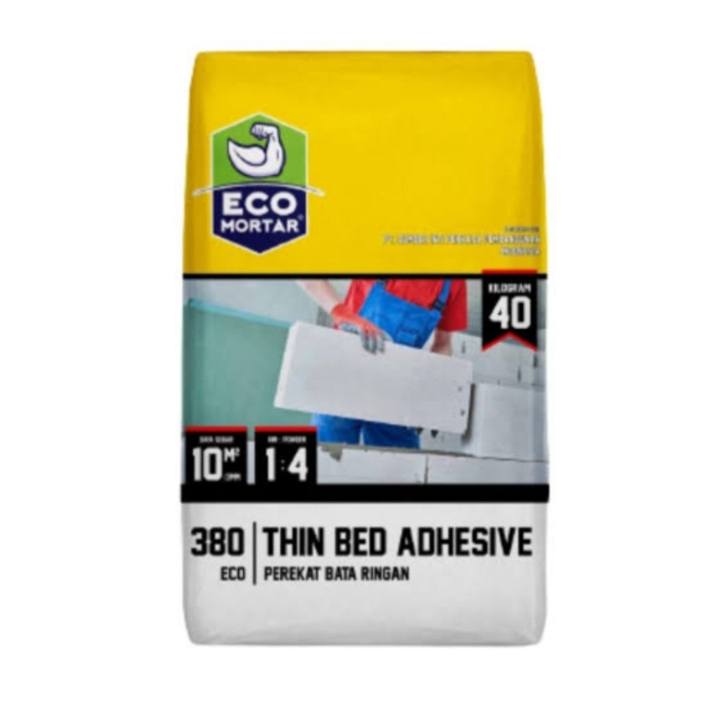 Perekat Hebel Bata Ringan Merk Eco Mortar 380