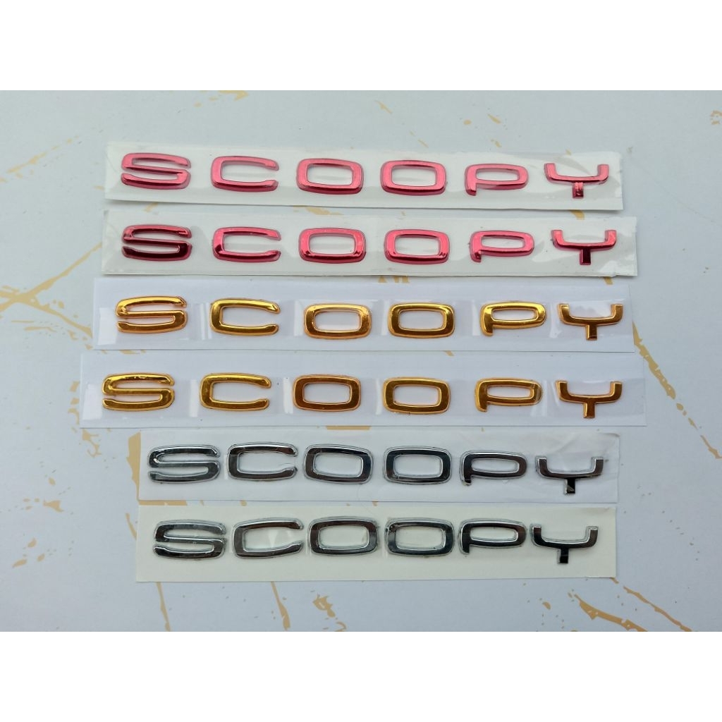 Emblem Scoopy 2021 2022 2023 Logo scopy 2018 2019 Thailand Karbu 2016 2017 Jepang Bukan Original Ori