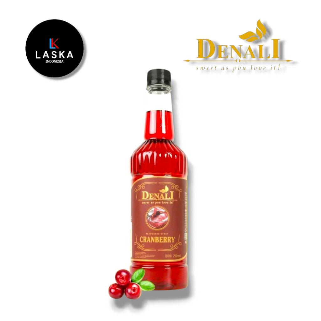 

Denali Syrup Cranberry 750 ml - Sirup Denali Cranberry ala cafe-premium sirup