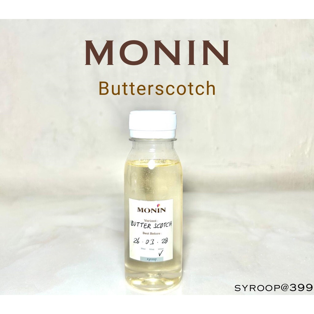 

Monin Syrup Repack Butterscotch Coffee Sirup 30ml 50ml 100ml