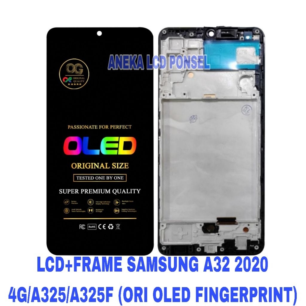 LCD+FRAME SAMSUNG A32 2020 4G/A325/A325F (ORI OLED FINGERPRINT)