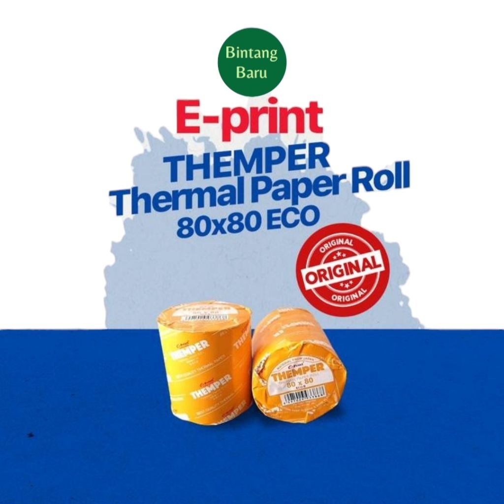 

Kertas Thermal 80x80 ECO A ECO B Themper Eprint kertas struk 80x80 ECO A ECO B