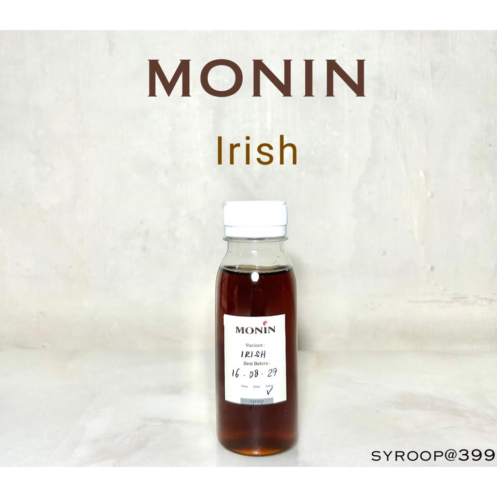 

Monin Syrup Repack Irish Coffee Sirup 30ml 50ml 100ml
