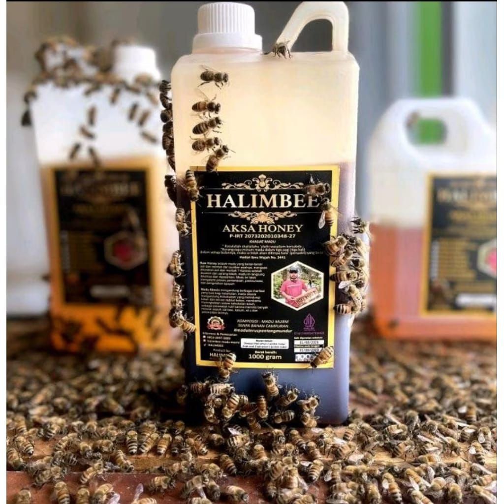 

Madu hutan murni Asli Halimbee 1KG Aksa honey