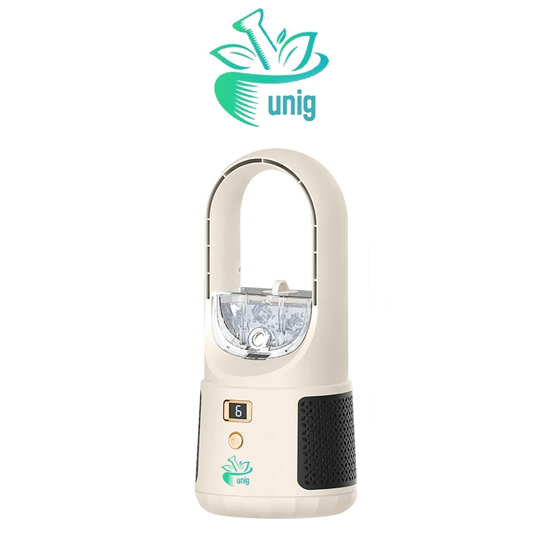 UNIG Kipas Tanpa Bilah Modern Air Cooler Fan AC Mini Kipas Meja Humidifier
