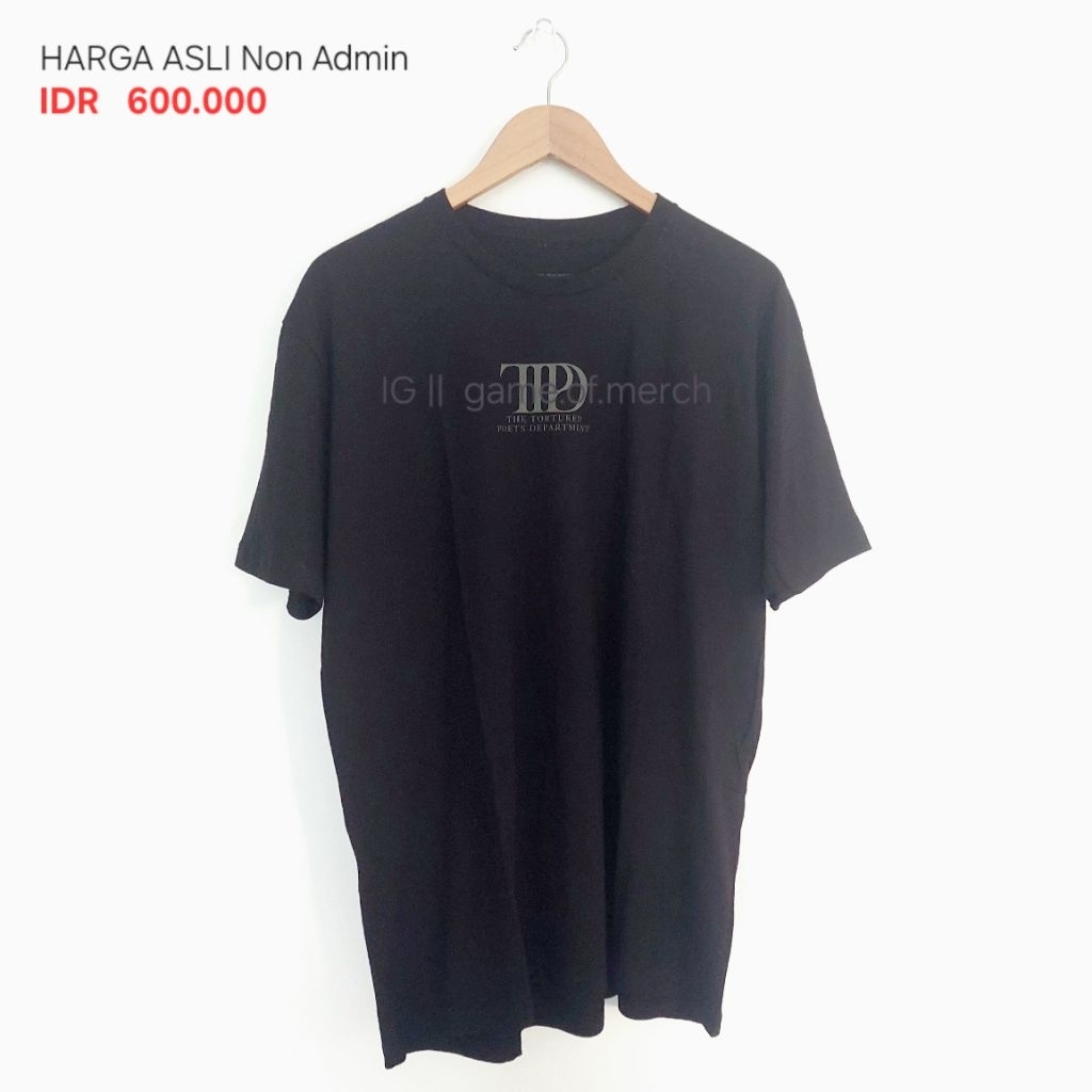 [READYSTOCK] Taylor Swift TTPD Tshirt Original Merch