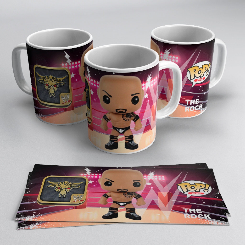 Mug Gelas WWE Funko The Rock