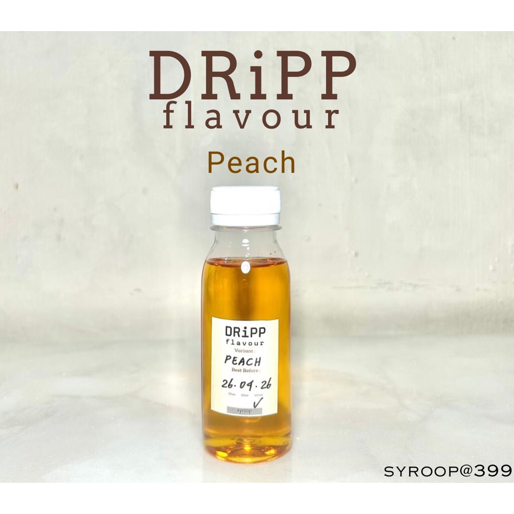

Dripp Peach Syrup Repack Original 30ml 50ml 100ml