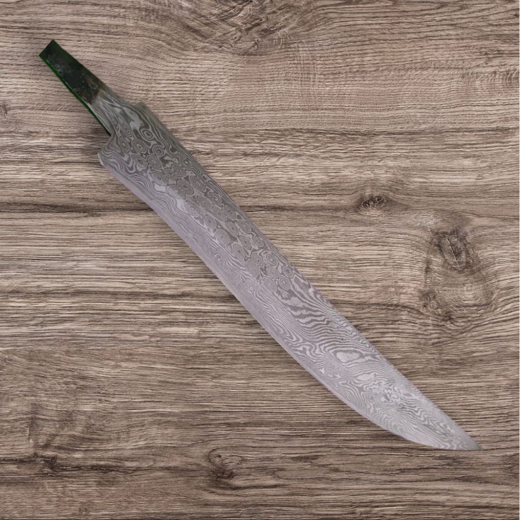 golsem bahan baja damascus pamor ukuran 20cm