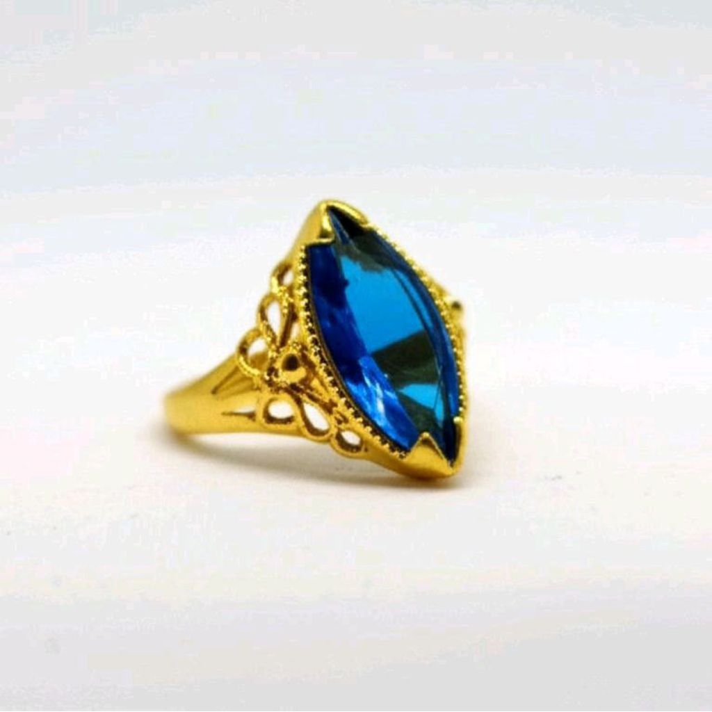 cincin permata biru jewelry koin