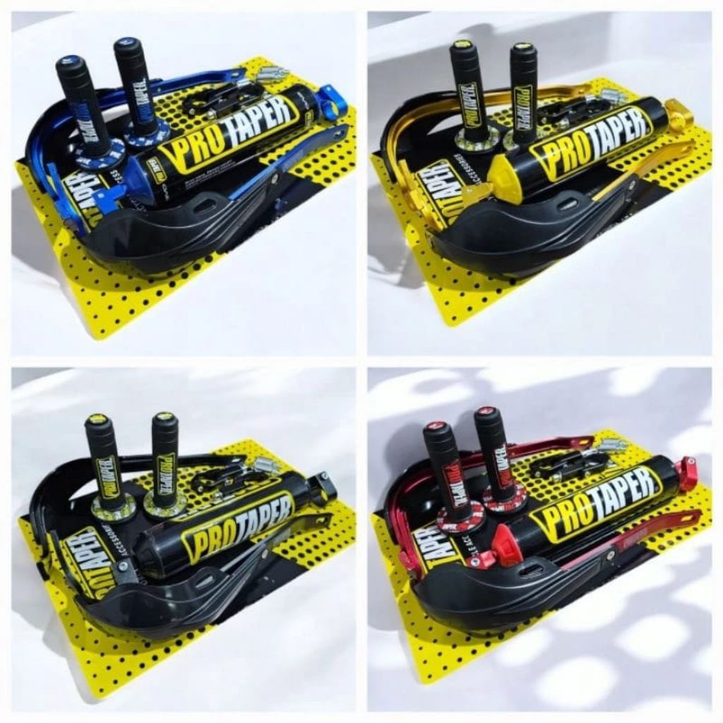 Paket Komplit Handguard Protaper + Busa Palang Stang + Grip Donat Protaper D-Tracker Supermoto KLX T