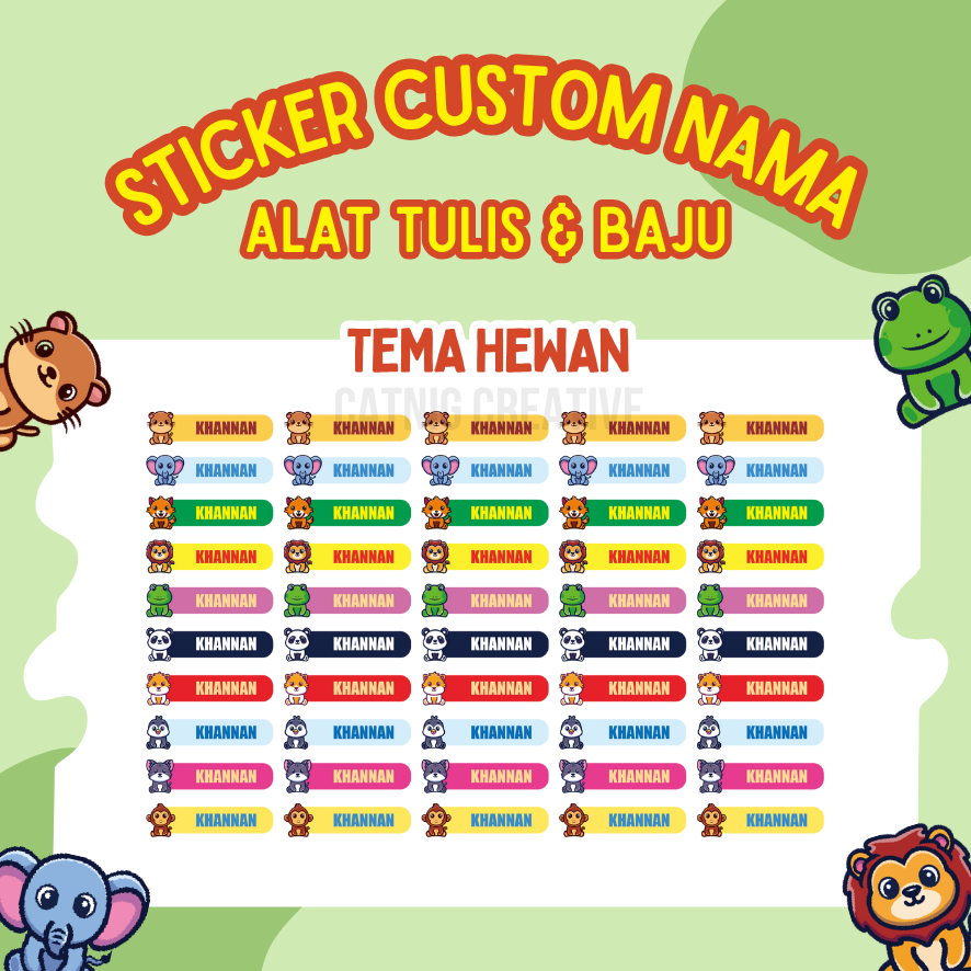 

Custom Sticker Nama Baju dan Alat Tulis Sablon Setiker Baju Stiker Perabotan