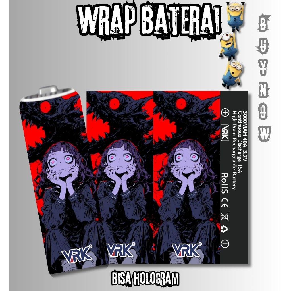 

Holdingskyy - ( 1 BIJI ) Stiker Baterai 18650 Stare Of Madness Untuk Melindungi Dan Mempercantik Device