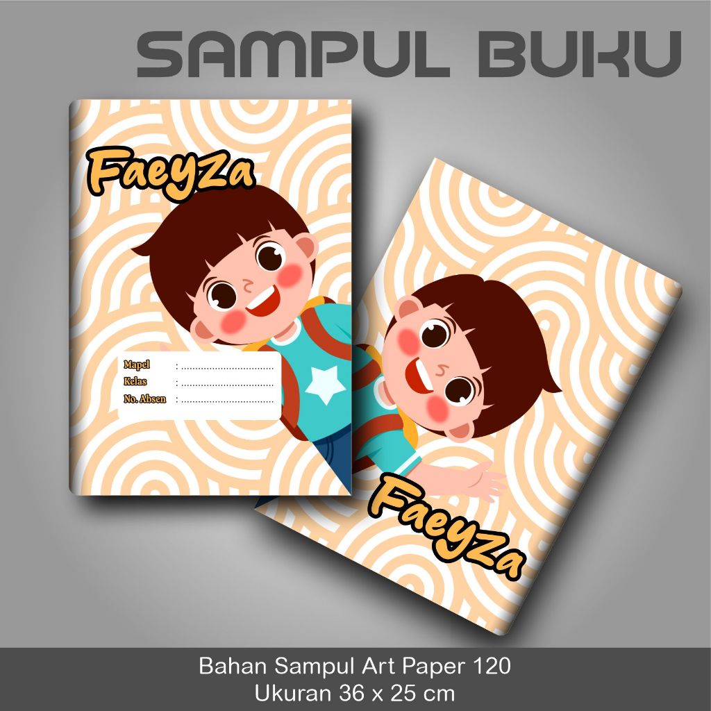 

SAMPUL BUKU SEKOLAH ANAK DESAIN CUSTOM ISI 10 PCS KARAKTER ANAK MUSLIM