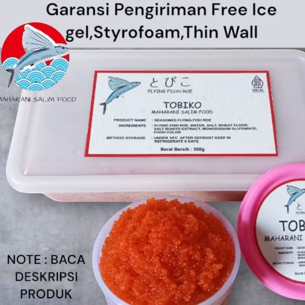 

Tobiko Orange 50gr (telur ikan terbang) grade A premium /fleying fish roe