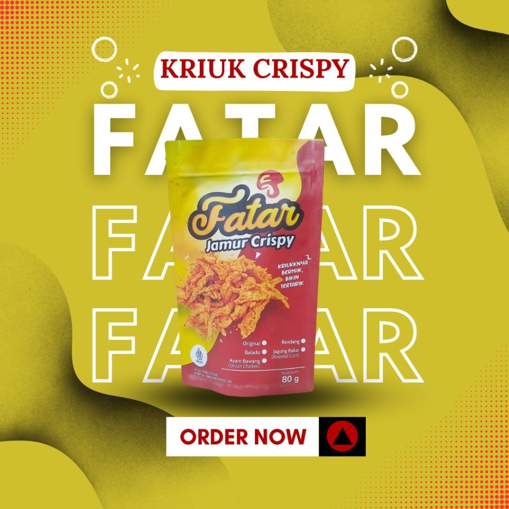 

Snack Kripik Jamur netto 80 gram / Crispy Jamur