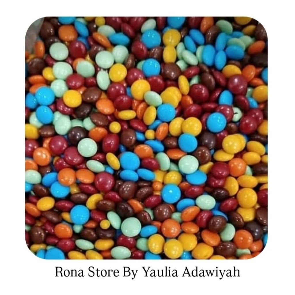 Coklat Chip Rainbow Warna Warni Perons