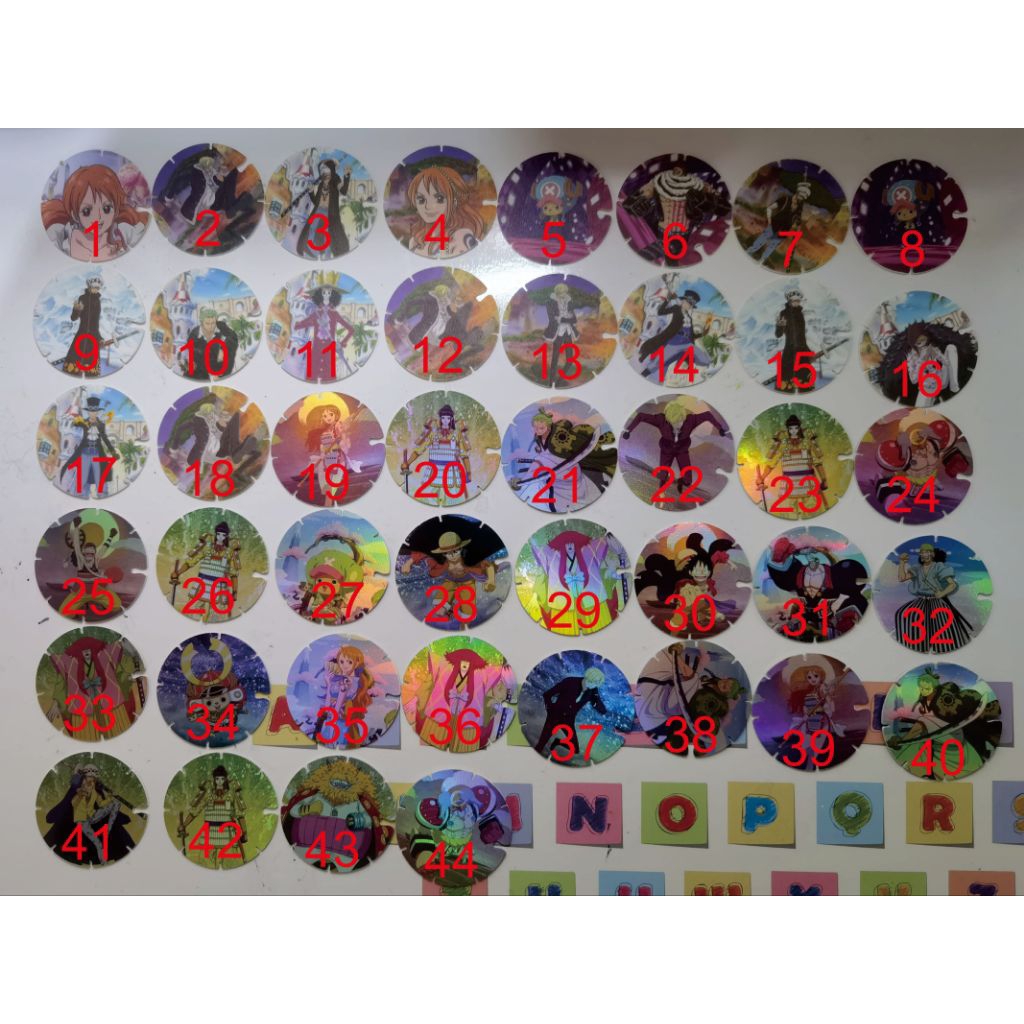 Chiki Coin Chiki Tazos, Tajos One Piece