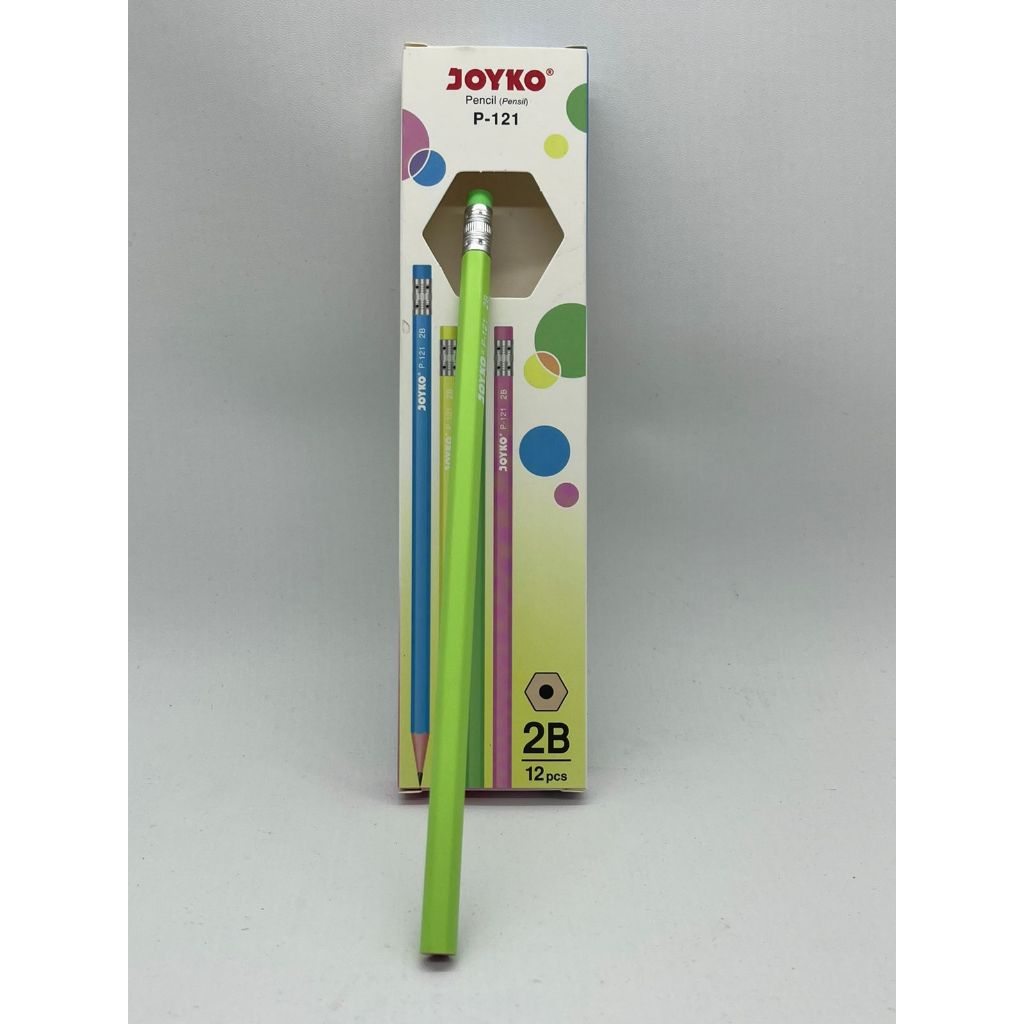 

Pensil JOYKO 2B dengan Penghapus P-121 / Joyko Eraser