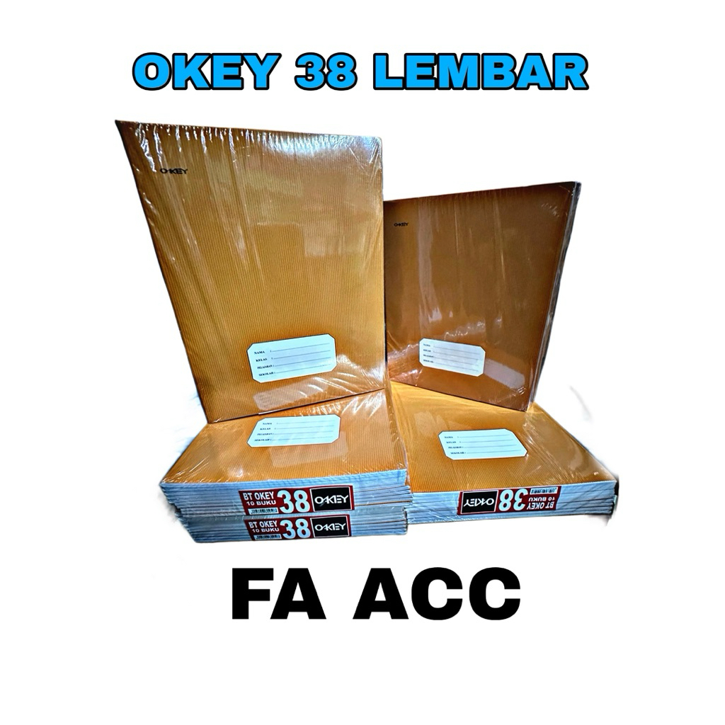 

buku tulis okey isi 38 lembar (1pack/10pcs)