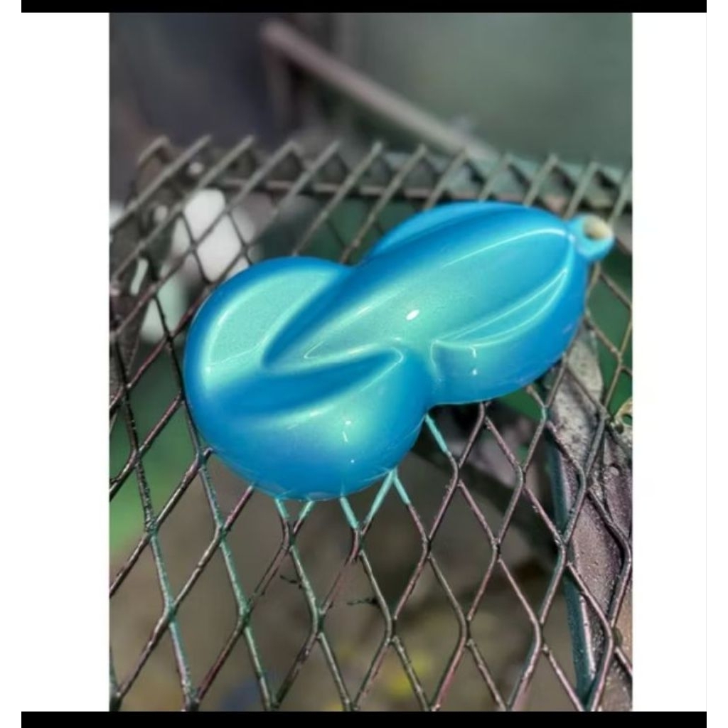 Cat Biru Relaxa Met PU Cat Biru Metalic green Cat Motor Mobil 500ml