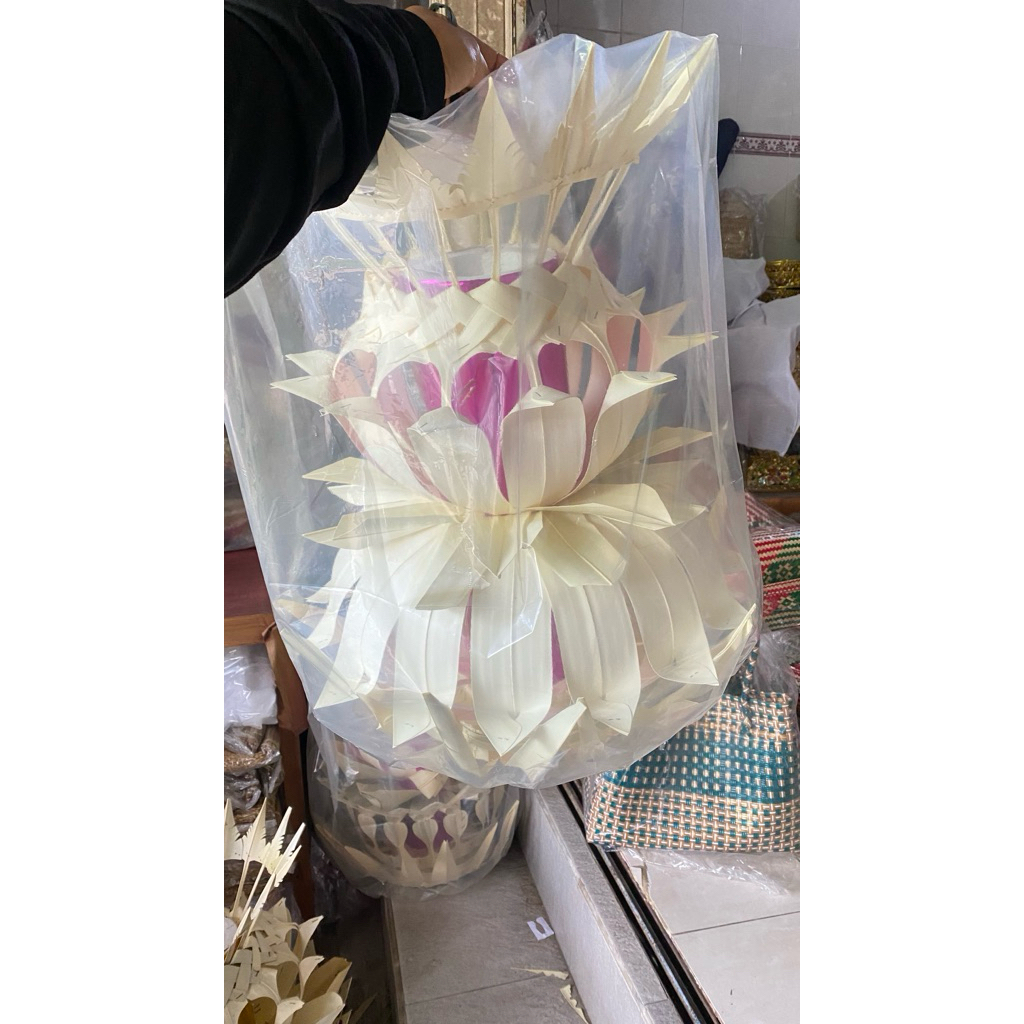 janur penjor tumpuk 2 / janur penjor tingkat 2