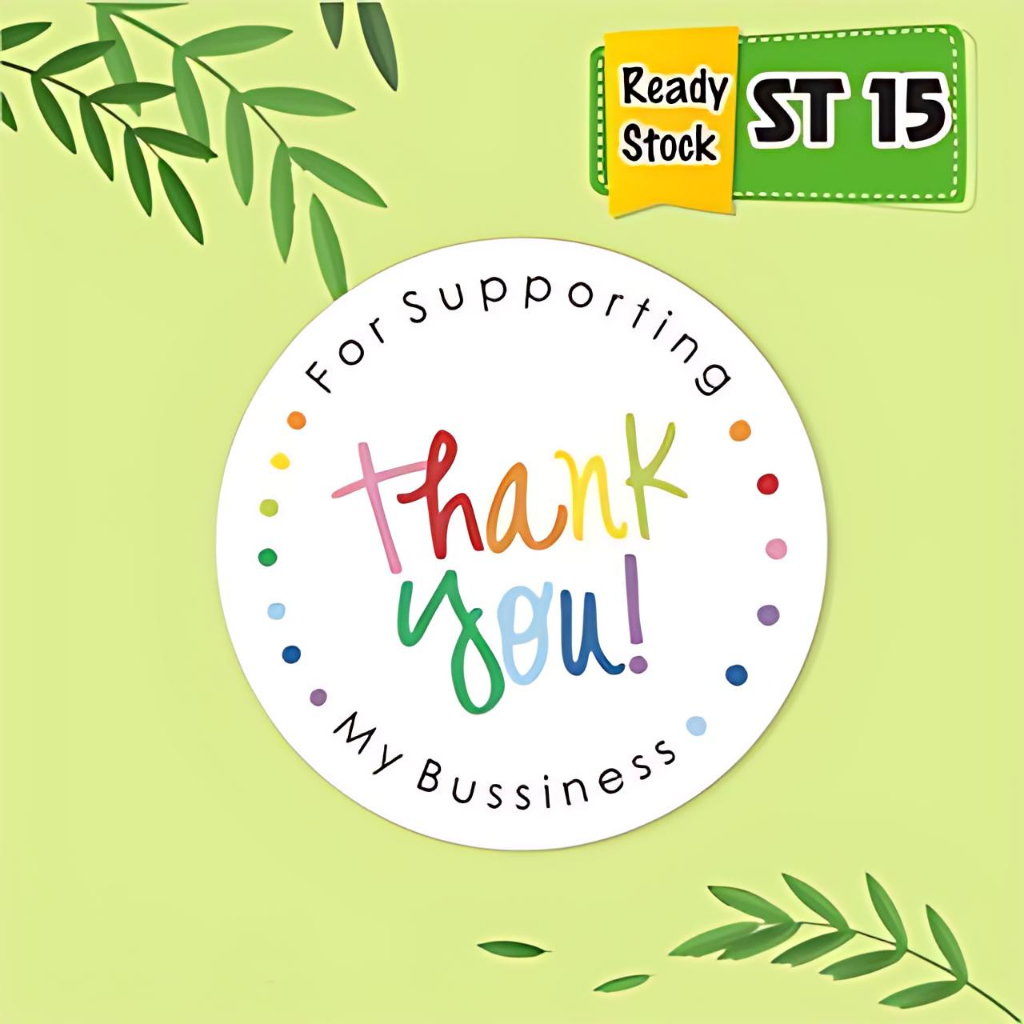 

Stiker Thank You For Your Order Kekinian Termurah / sticker - Kode ST 15