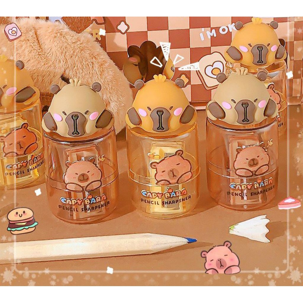 

Rautan Pensil Capybara 3D — Lucu & Gemesin