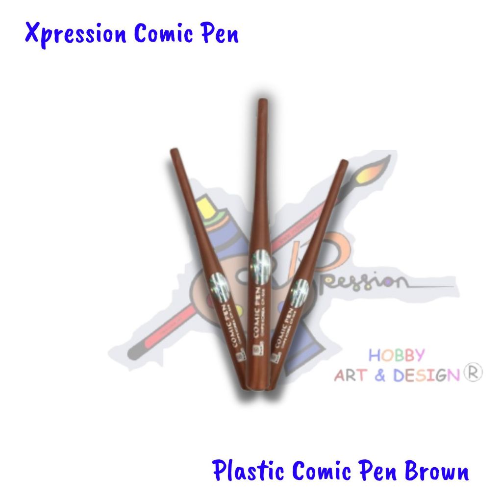 

XPRESSION PLASTIC COMIC PEN MEMORY BROWN CP-568