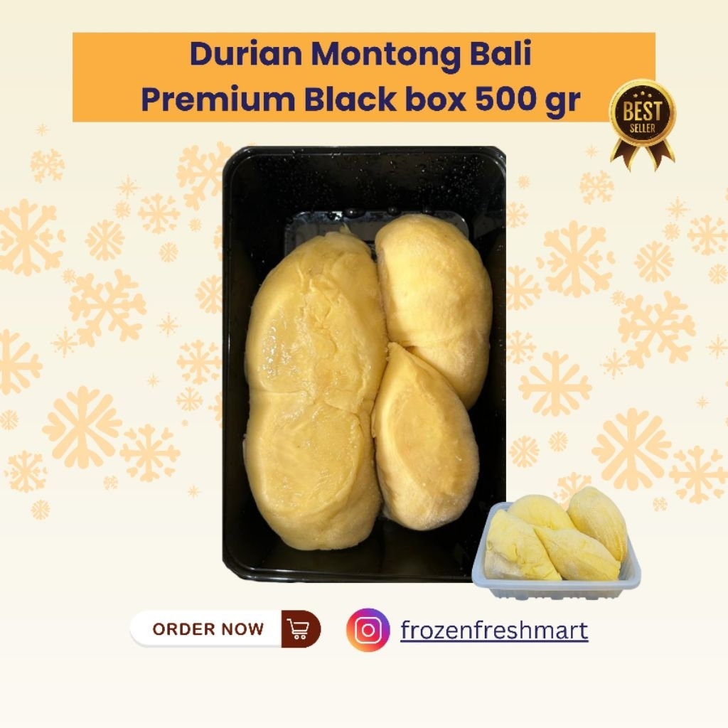 

Durian BALI Frozen Premium - BLACK Box Original 500 gr