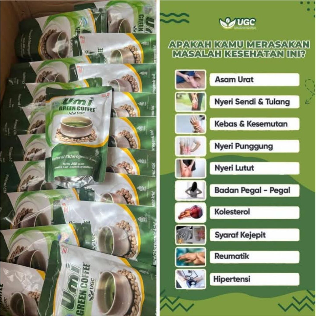 

UGC UMI GREEN COFFEE SEJUTA MANFAAT