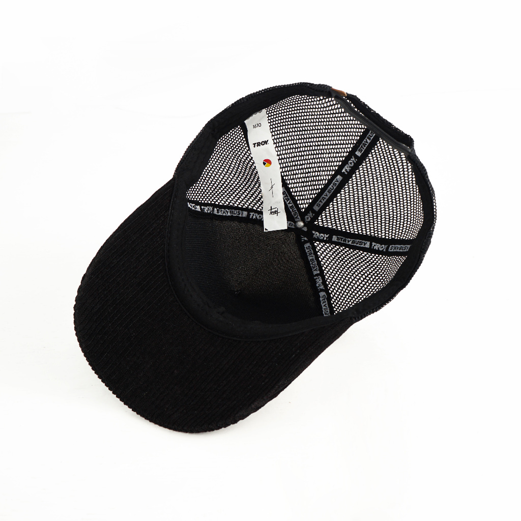 [FREE BOX] Troy Company Trucker Hat Uppercase - Topi Trucker Putih Hitam TCN 3194