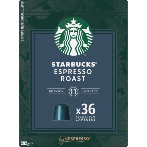

Starbucks Espresso Roast 36 Aluminium Capsules 202 Gram