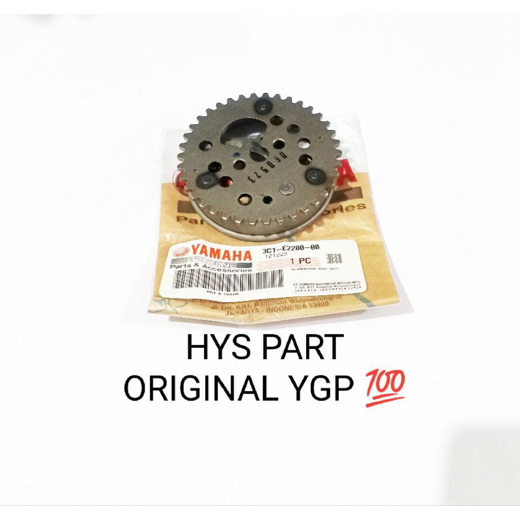 GEAR GIGI SENTRIK GIGI TIMING YAMAHA VIXION LAMA 3C1 ORIGINAL YAMAHA GENUINE PART 3C1-E2280-00