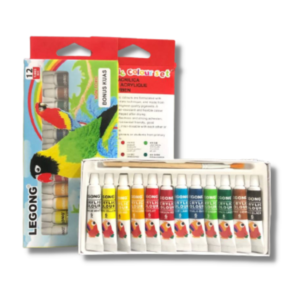 

Cat Akrilik legong acrylic colour set/hpa 12c