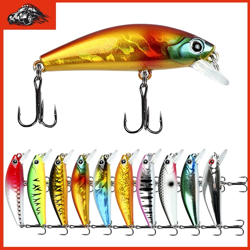 5.5cm/6.5g Umpan Pancing Lure Minnow Slow Sinking Fishing Bait Set Tackle Lure Hook Fishing Lure Fis